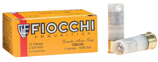 88829 Fiocchi Aero Rifled Slug 12GA 2.75in 1oz 10rd Box