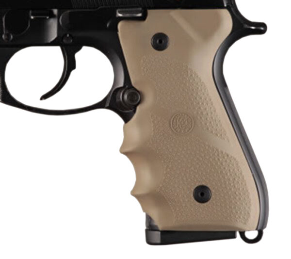 89662 Hogue Beretta 92/96 Rubber Grip, Flat Dark Earth