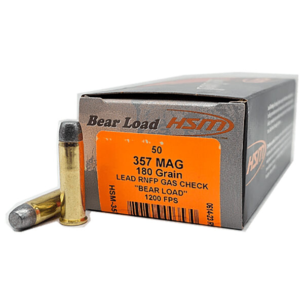 89758-1 HSM Bear Load .357 Magnum 180gr RNFP – 50rd Box