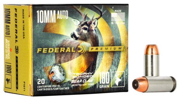 Federal Premium P10T1 10mm 180 gr Trophy Bonded JSP 20rd