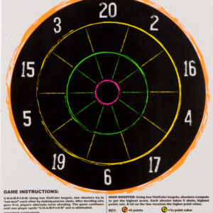 Champion VisiColor Dartboard Paper Target 11×14 10 Pack