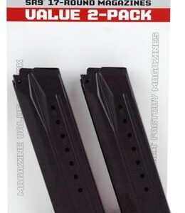 Ruger SR9/SR9C 9mm 17rd Blued Steel Magazine 2-Pack
