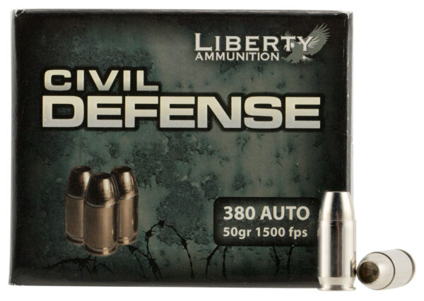 90776 Liberty Civil Defense .380 ACP 50gr HP – 20rd Box