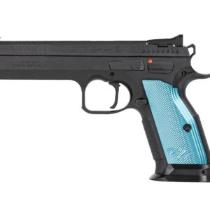 CZ TS 2 9mm Pistol 10rd Black Frame Blue Aluminum Grips