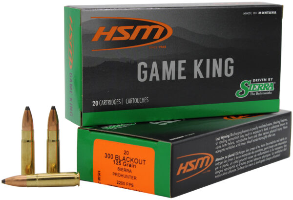 HSM Game King 300 AAC Blackout 125gr — 20rd Box