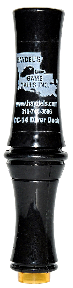 92123 Haydels DC14 Diver Duck Open Call, Black Acrylic