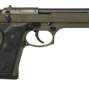 Beretta 92FS 9mm 4.9″ OD Green Cerakote 15+1