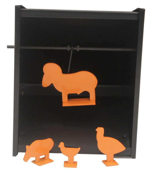9319 Beeman 2085 Pellet Trap Steel Orange Target Airgun Metal Silhouette/Paper Targets