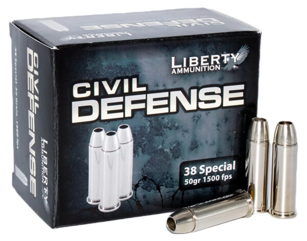 Liberty Civil Defense .38 Special 50 gr HP 20rd