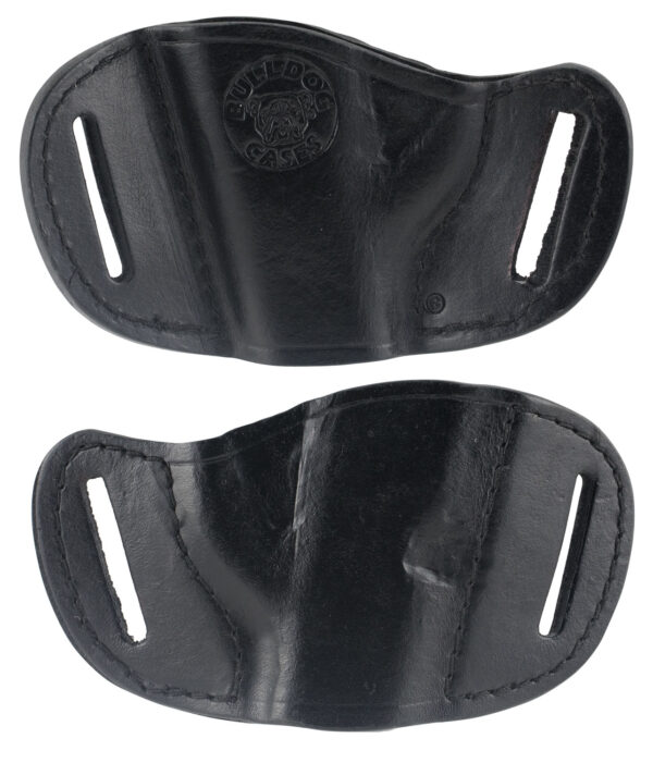 Bulldog Molded Leather Belt Slide Holster RH Black – Small/Mini