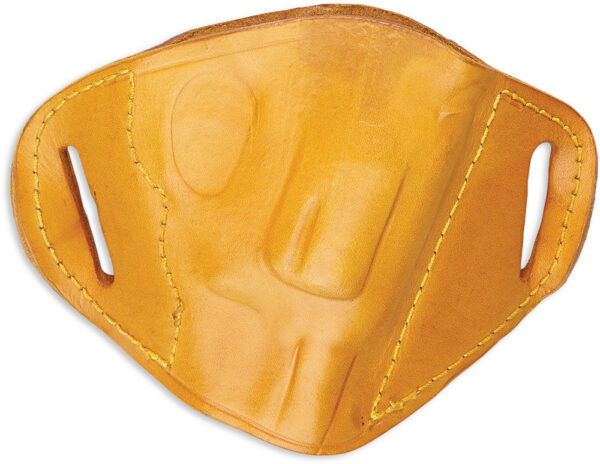 94514-2 Bulldog MLTL Molded Leather Belt Slide Holster – Tan RH