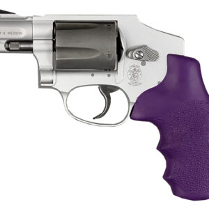 Hogue OverMolded Monogrip Cobblestone Purple Rubber for S&W J-Frame