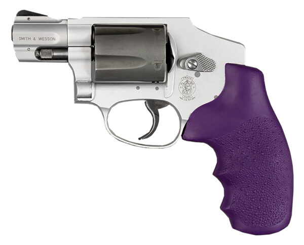 95304 Hogue OverMolded Monogrip Cobblestone Purple Rubber for S&W J-Frame