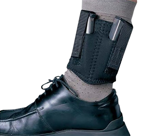 95738 DeSantis N81 Ankle Double Mag Pouch, Neoprene Black