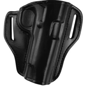Bianchi 25054 Remedy OWB Leather Belt Slide Holster, Size 01