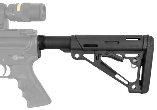 Hogue 15045 OverMolded Collapsible Buttstock — Black