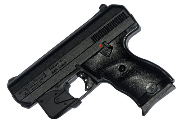 Hi-Point 916LLTGM C9  9mm Luger 8+1 3.50″ Black Steel Barrel, Black Powder Coated Serrated Steel Slide, Black Polymer Frame Black Polymer Grip, LaserLyte Laser
