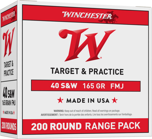 97746 Winchester USA .40 S&W 165 gr FMJ 200 rd