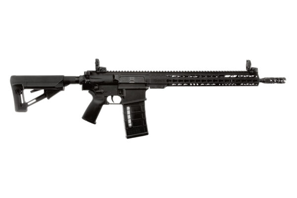 ArmaLite AR10TAC14 AR-10 Tactical 308 Win  25+1 16″ Barrel, Black Hard Coat Anodized Receiver, Black  Magpul STR Collapsible Stock, Magpul MBUS Front & Rear Sights, Flash Suppressor