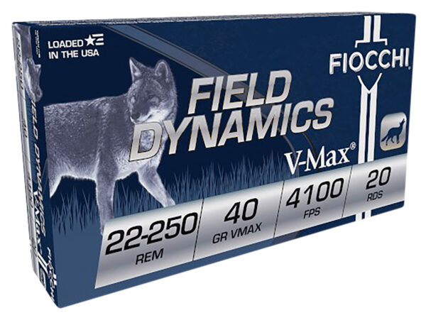 98256 Fiocchi 22-250 Rem 40gr V-MAX 20rd