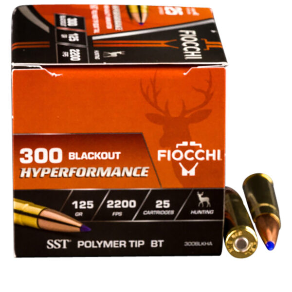 98261 Fiocchi 300BLKHA Hyperformance 300Blackout 125gr Super Shock Tip 25 Per Box/20 Case