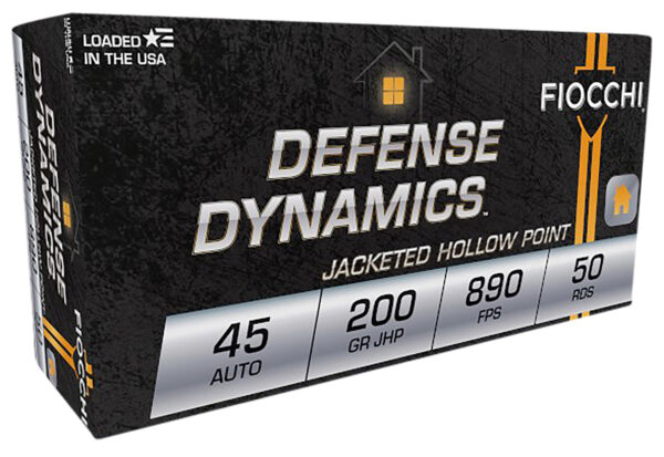 Fiocchi 45 ACP 200gr JHP – 50 rd Box
