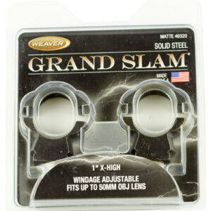 Weaver Grand Slam 1″ X-High Windage Adjustable Matte