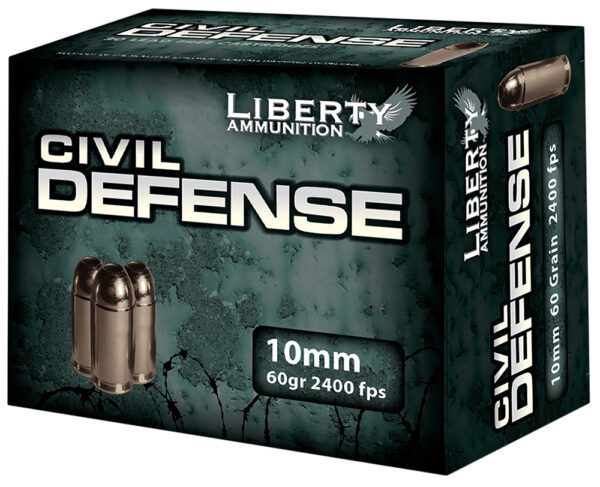 98421 Liberty Civil Defense 10mm Auto 60gr Fragmenting HP – 20rd