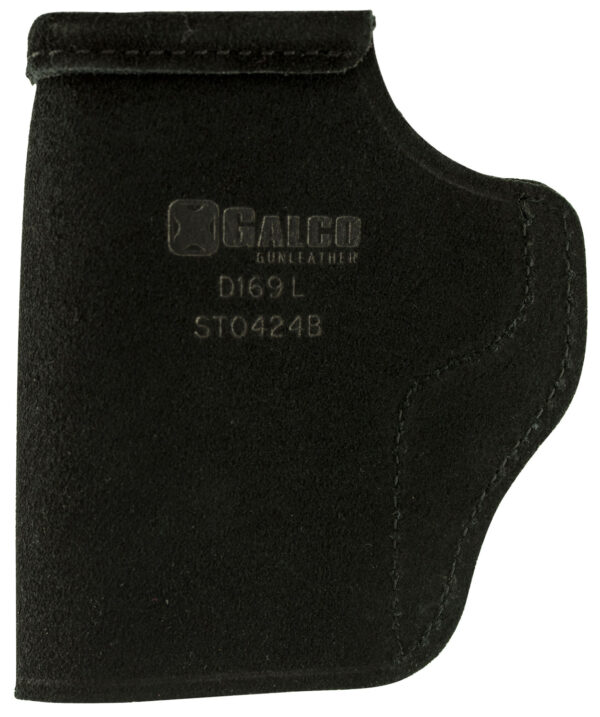 98479 Galco STO424B Stow-N-Go IWB Black Leather Belt Clip Fits 1911 3″ Barrel Right Hand