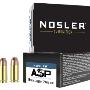 Nosler ASP 9mm 124gr JHP – 20rd