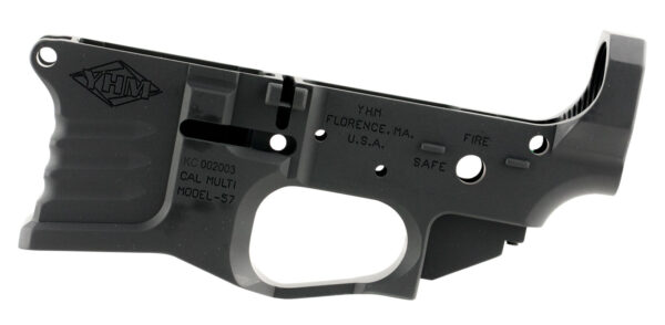 98755 Yankee Hill 125BILLET Billet Lower Receiver 5.56x45mm NATO 7075-T6 Aluminum Black Anodized for AR-15