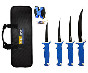 AccuSharp 6-Piece Fillet Knife Kit 4.75/5.5/6.5/8-inch