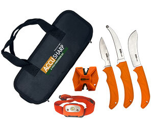 AccuSharp 6-Piece Processing Kit with Sharpener & Headlamp