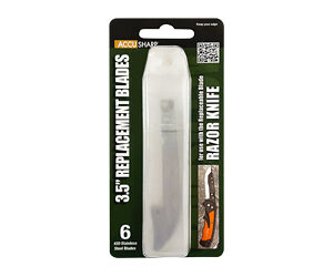 AccuSharp 742C 3.5″ Stainless Steel Replacement Blades (6 pk)