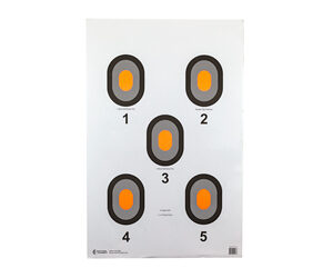 Action Target Bulls-Eye Center 5 Paper Targets 100 Pack