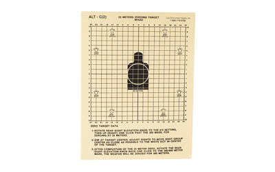 Action Target M16A2 Zeroing Target — 25m, 100 Pack