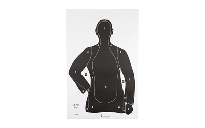 ACTB-21EBLACK-100_1 Action Target B21E Silhouette Paper Target 23″ x 35″ 100/Box