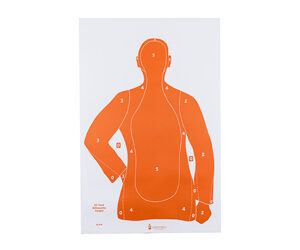 Action Target B21E Qualification Silhouette Target 23×35 Orange 100