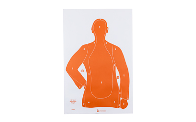 Action Target B21E Qualification Silhouette Target 23×35 Orange 100