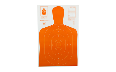Action Target B27E Orange Silhouette Targets 23 x 35, 100/Box