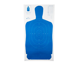 Action Target B27S Blue/White Silhouette Targets 24×45 – 100/Box