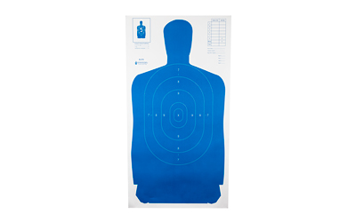 ACTB-27SBLUE-100_1 Action Target B27S Blue/White Silhouette Targets 24×45 – 100/Box