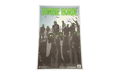 ACTGS-ZOMHORDE-100_1 Action Target Zombie Horde Target, Green — 100 Pack