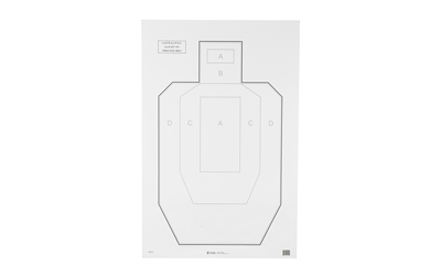 ACTIPSC-P-100_1 Action Target USPSA/IPSC Paper Targets 23 x 35 — 100/Box