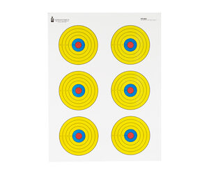 Action Target Bright 6 Bullseye Targets, 100 Pack