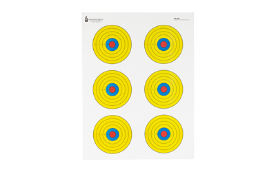 ACTPR-BE6-100_1 Action Target Bright 6 Bullseye Targets, 100 Pack