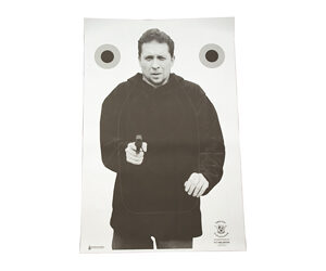Action Target VITAL IMPACT Black Paper Targets – 100 Pack