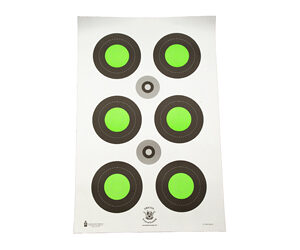 Action Target Trident Blseye Green Paper Targets, 100 Pack