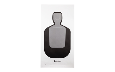 ACTTQ-19-100_1 Action Target TQ-19 Standard Silhouette Paper Targets 24 x 45, 100pk