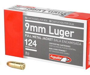 Aguila 9mm Luger 124gr FMJ 50rd Box